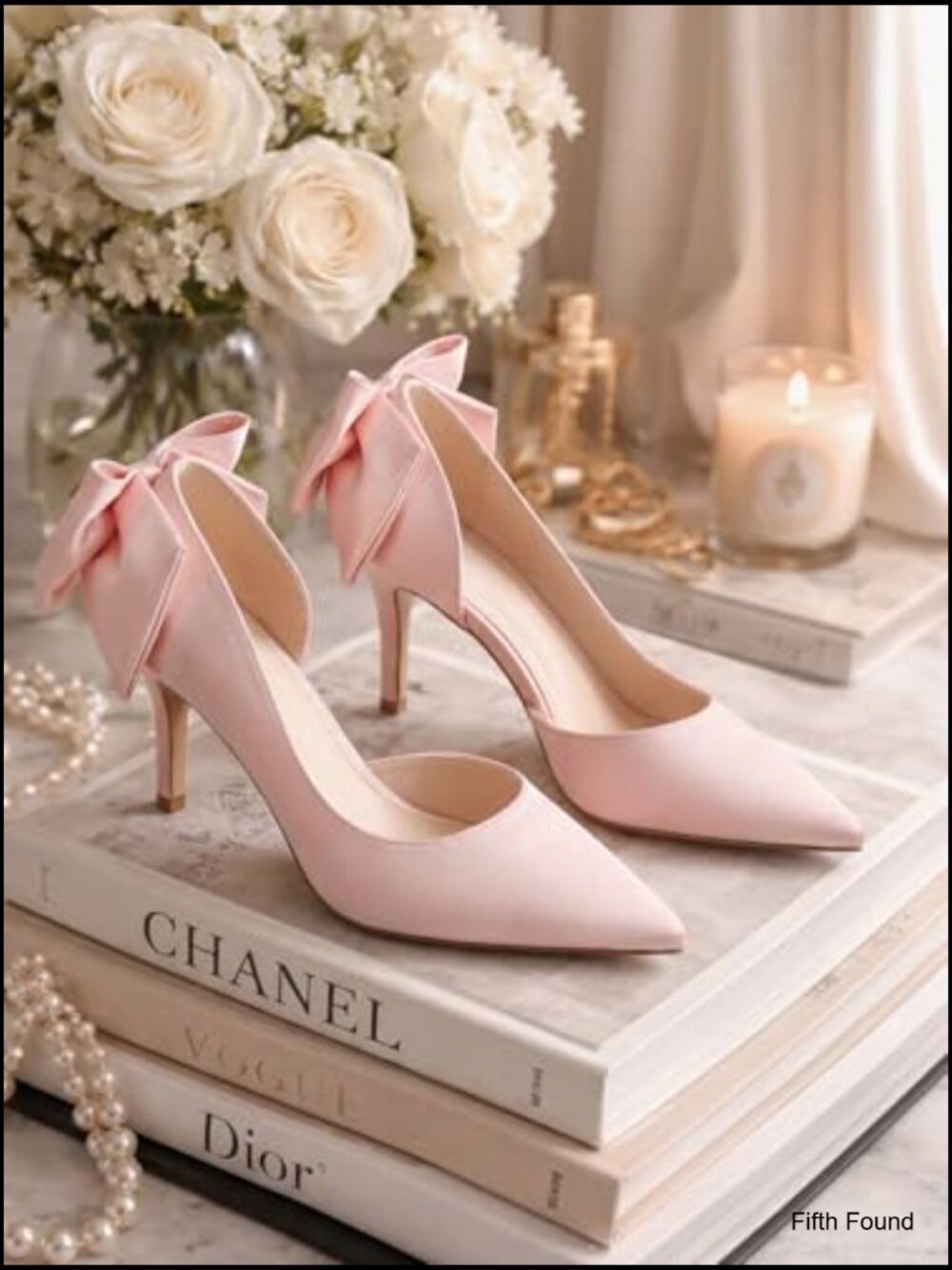 Satin Bow Stiletto High Heels Pointed Toe Pumps Slip On D'Orsay Dress Shoes - Picture 5 of 7